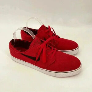 Nike SB Zoom Stefan Janoski Red Plaid Skate Shoes Sneakers, Men's 13
